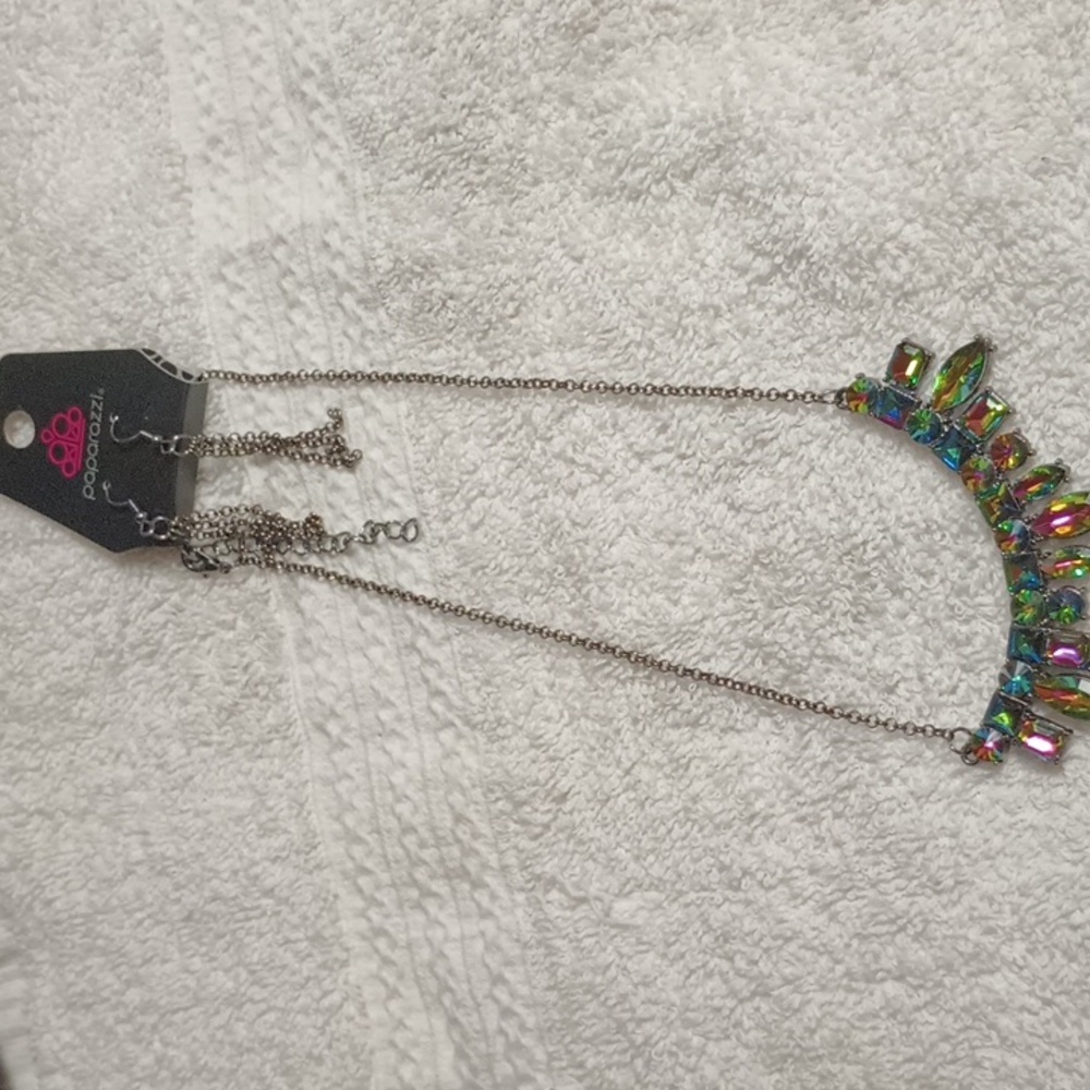Necklace and earrings